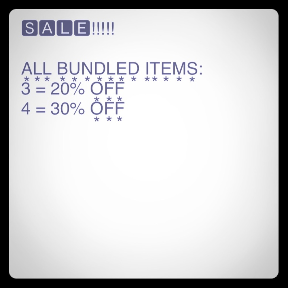 Bundle sale!!!